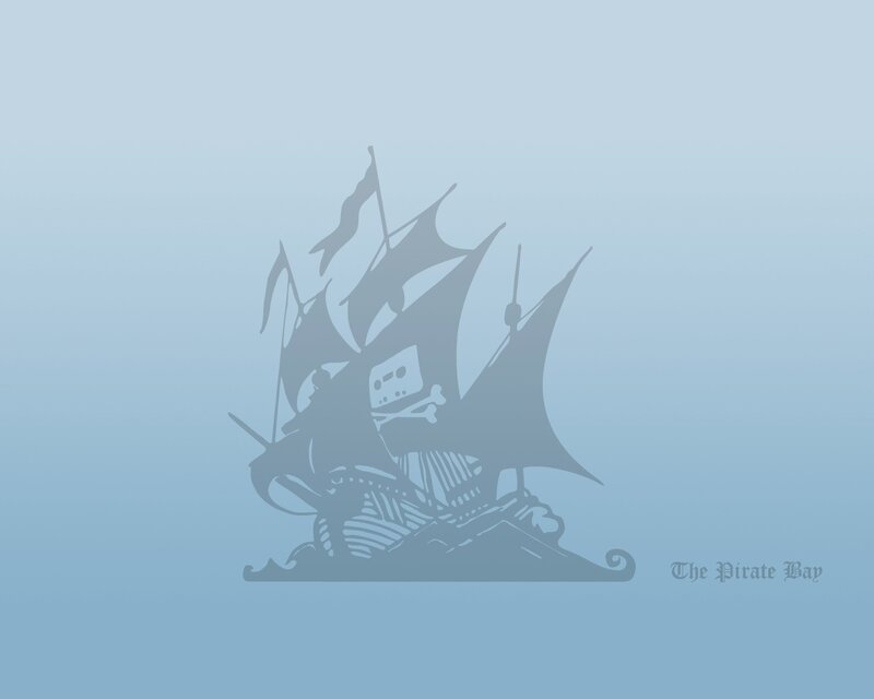 Pirate Ship Silhouette — Blue, Calm, Illustration, Sailboat, Skull and Crossbones