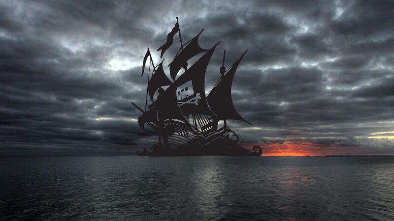 Pirate Ship Silhouette — Gray, Dramatic, Sunset