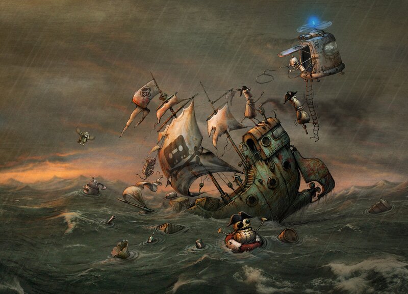 Pirate Ship Sinking