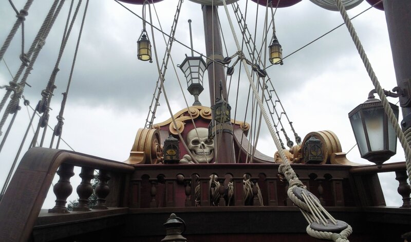 Pirate Ship Skull Emblem