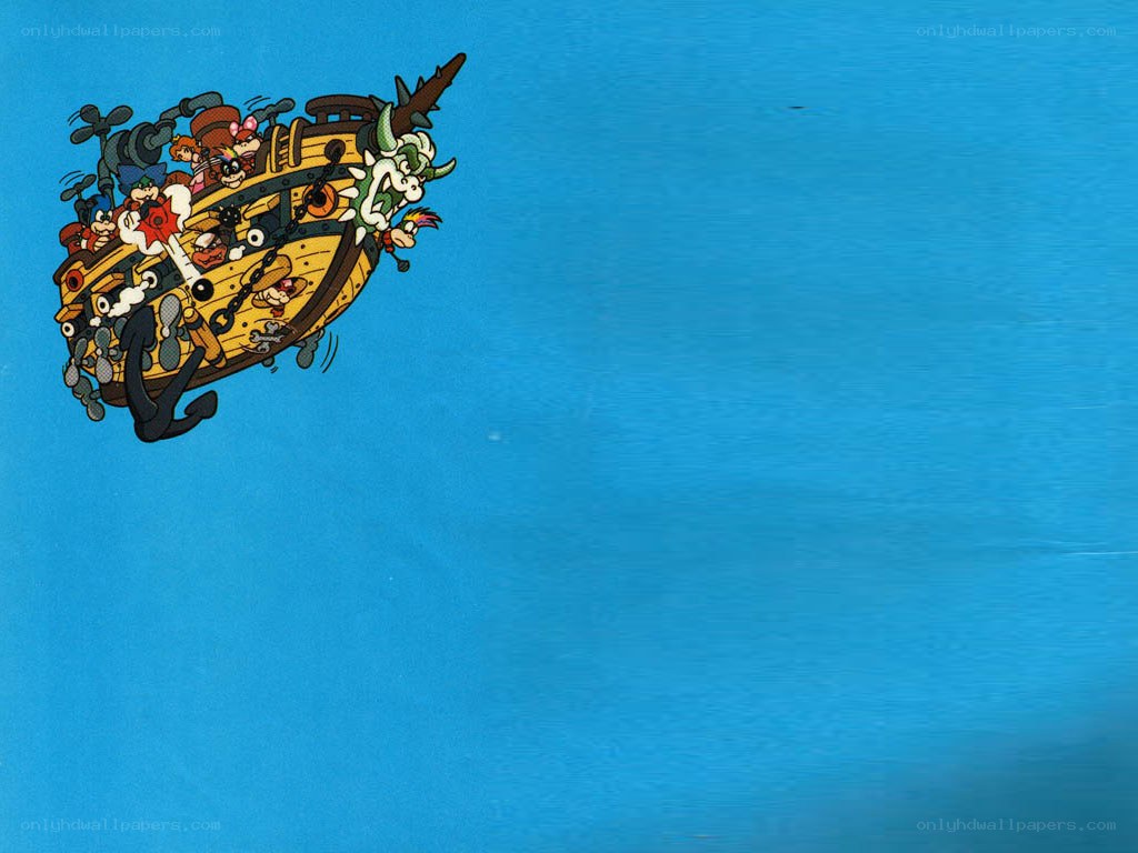 Pirate ship with cartoon characters