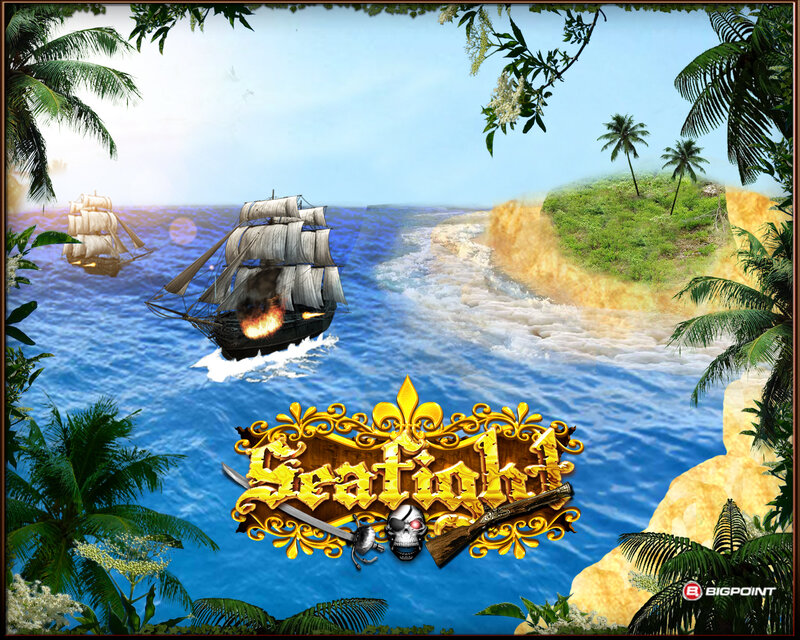 Pirate Ships in Ocean