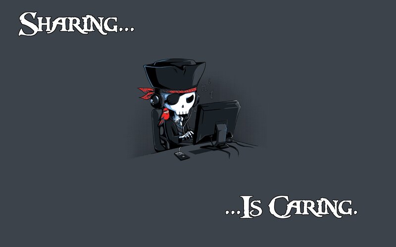 Pirate skeleton sharing is caring
