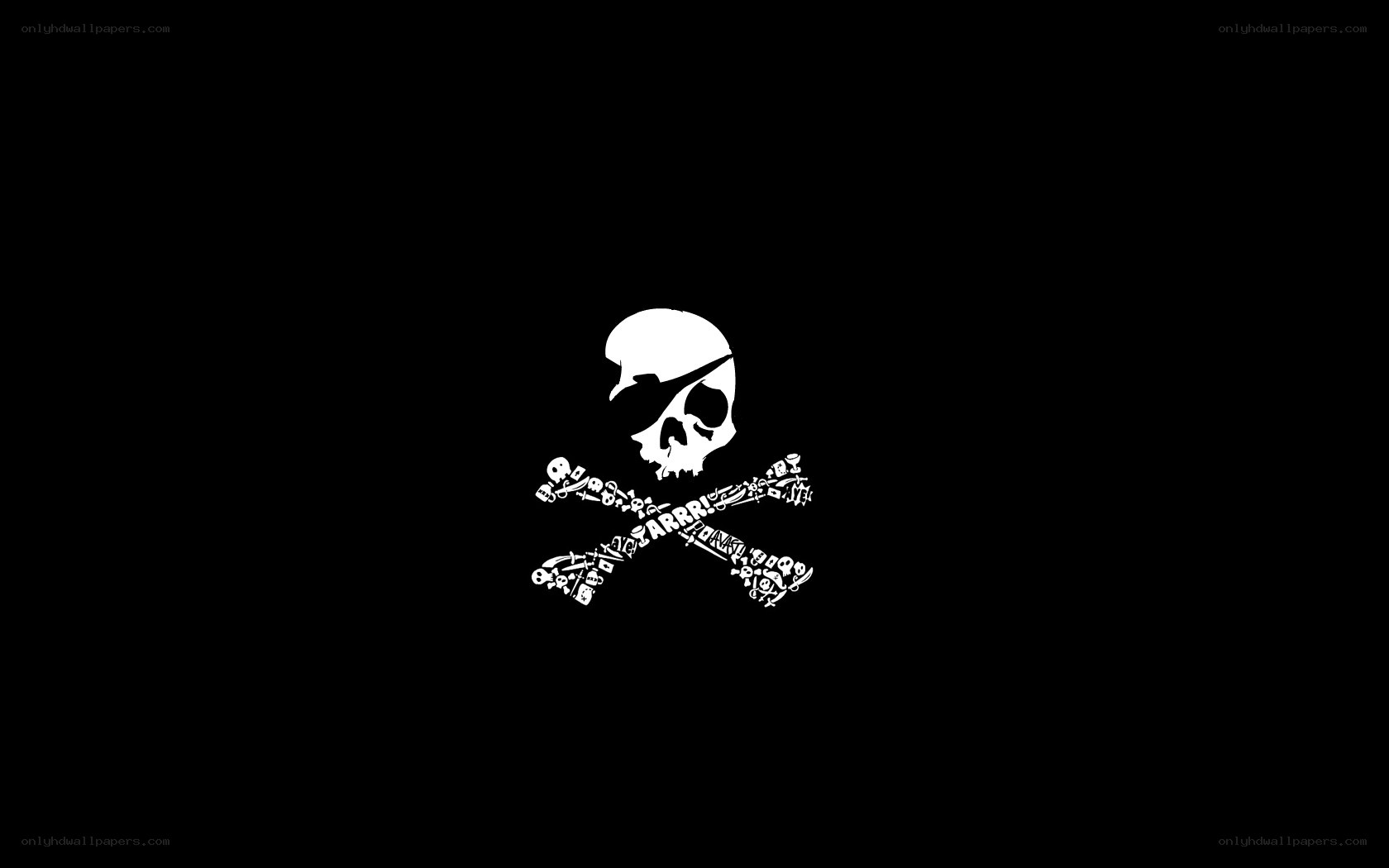 Pirate skull and crossbones