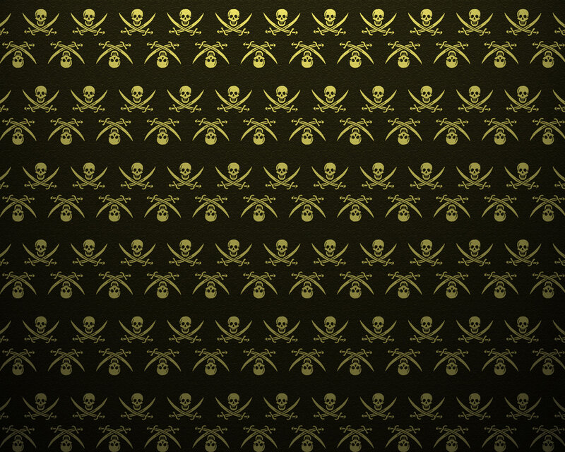pirate skull and crossbones pattern