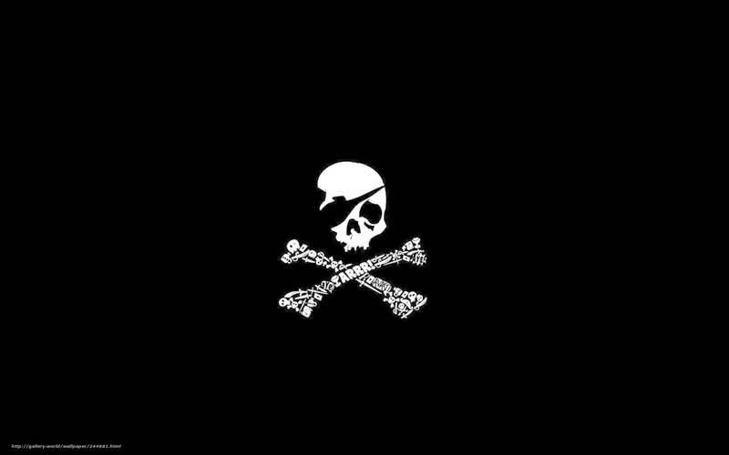 Pirate skull and crossbones