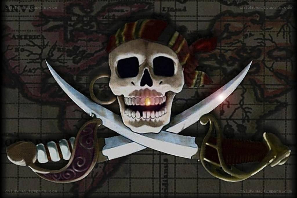 pirate skull and swords
