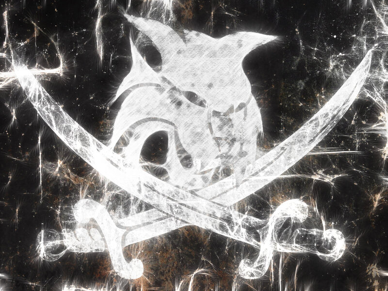 Pirate skull and swords