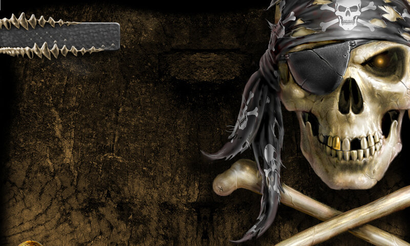 pirate skull with bandana