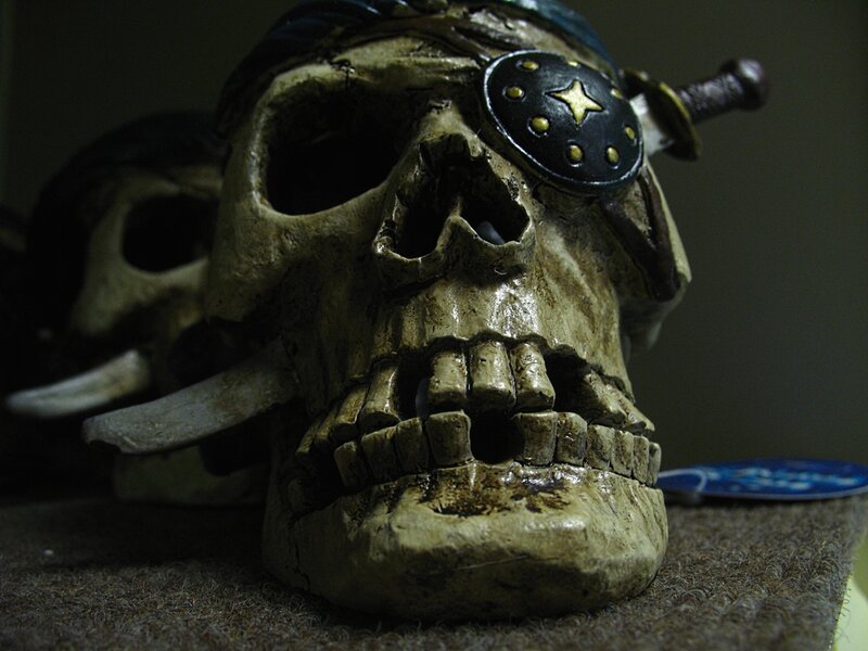 Pirate Skull with Eye Patch
