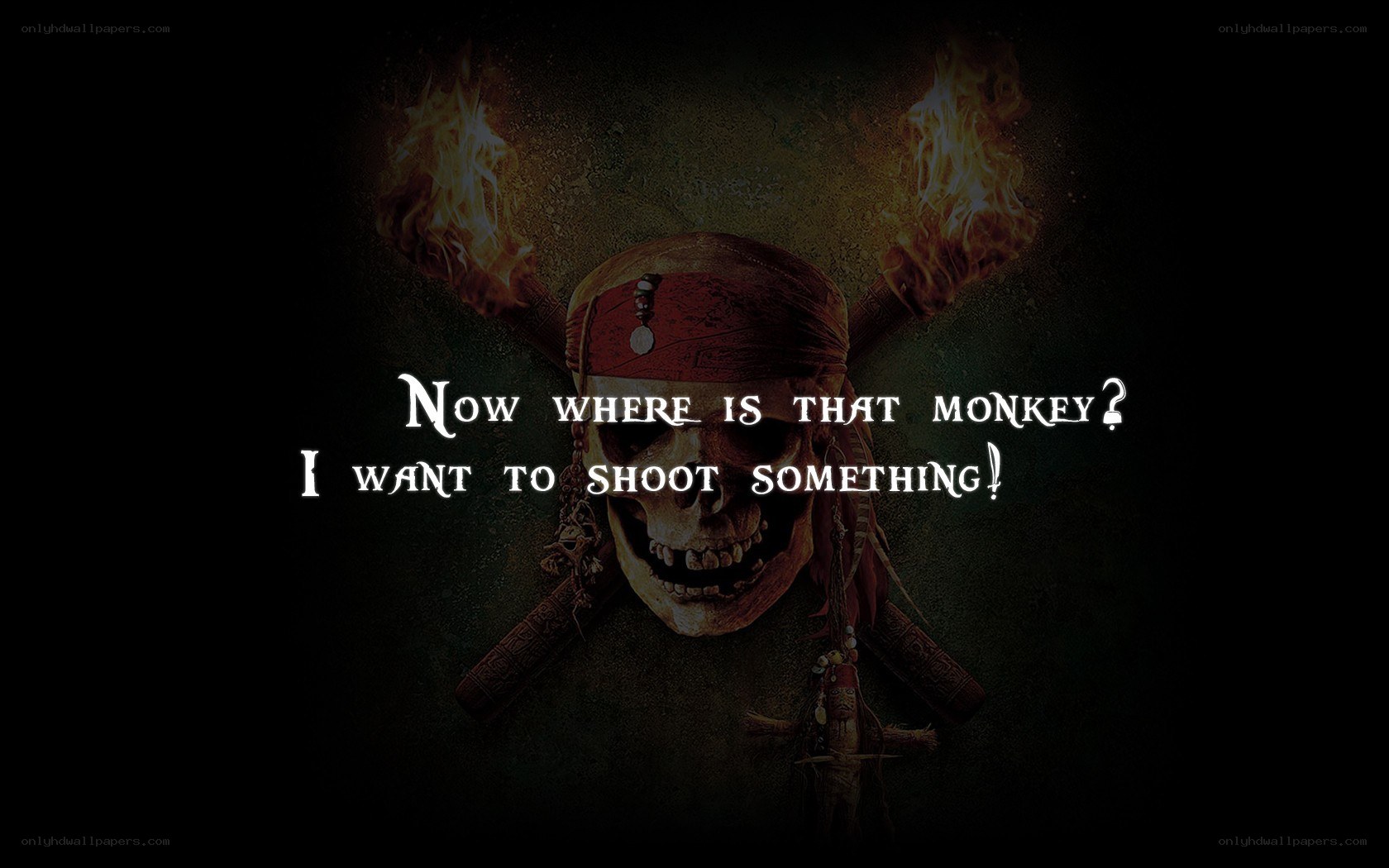 Pirate skull with quote