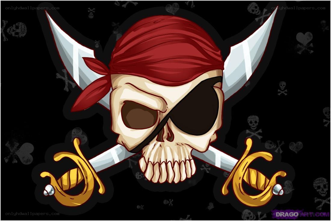 pirate skull with swords