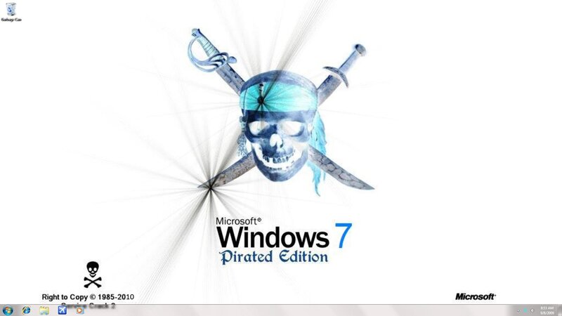 Pirate Skull with Swords — White, Dramatic