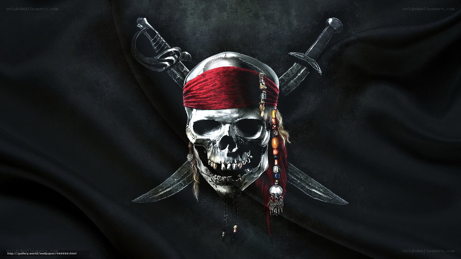 pirate skull with swords