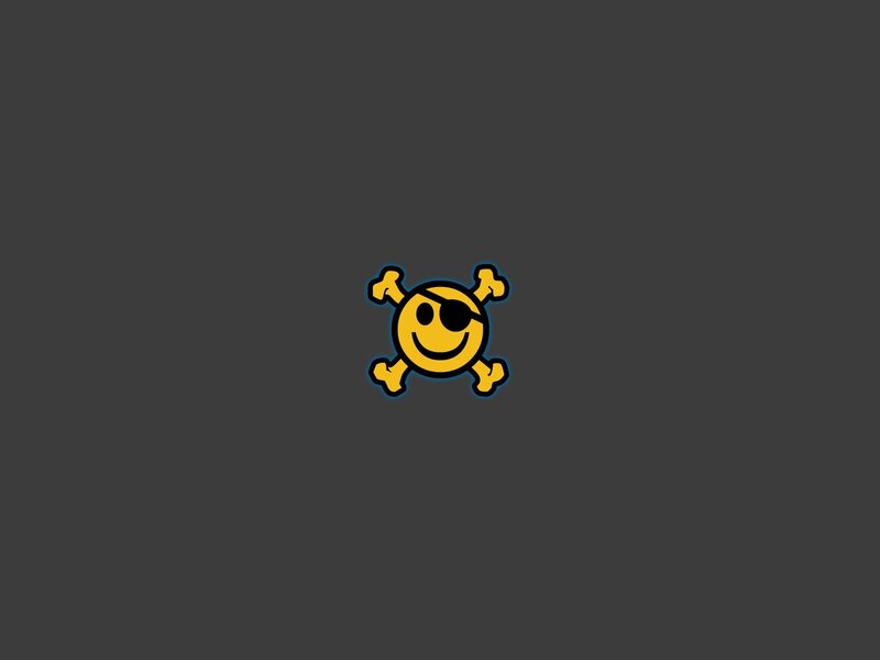 pirate smiley icon