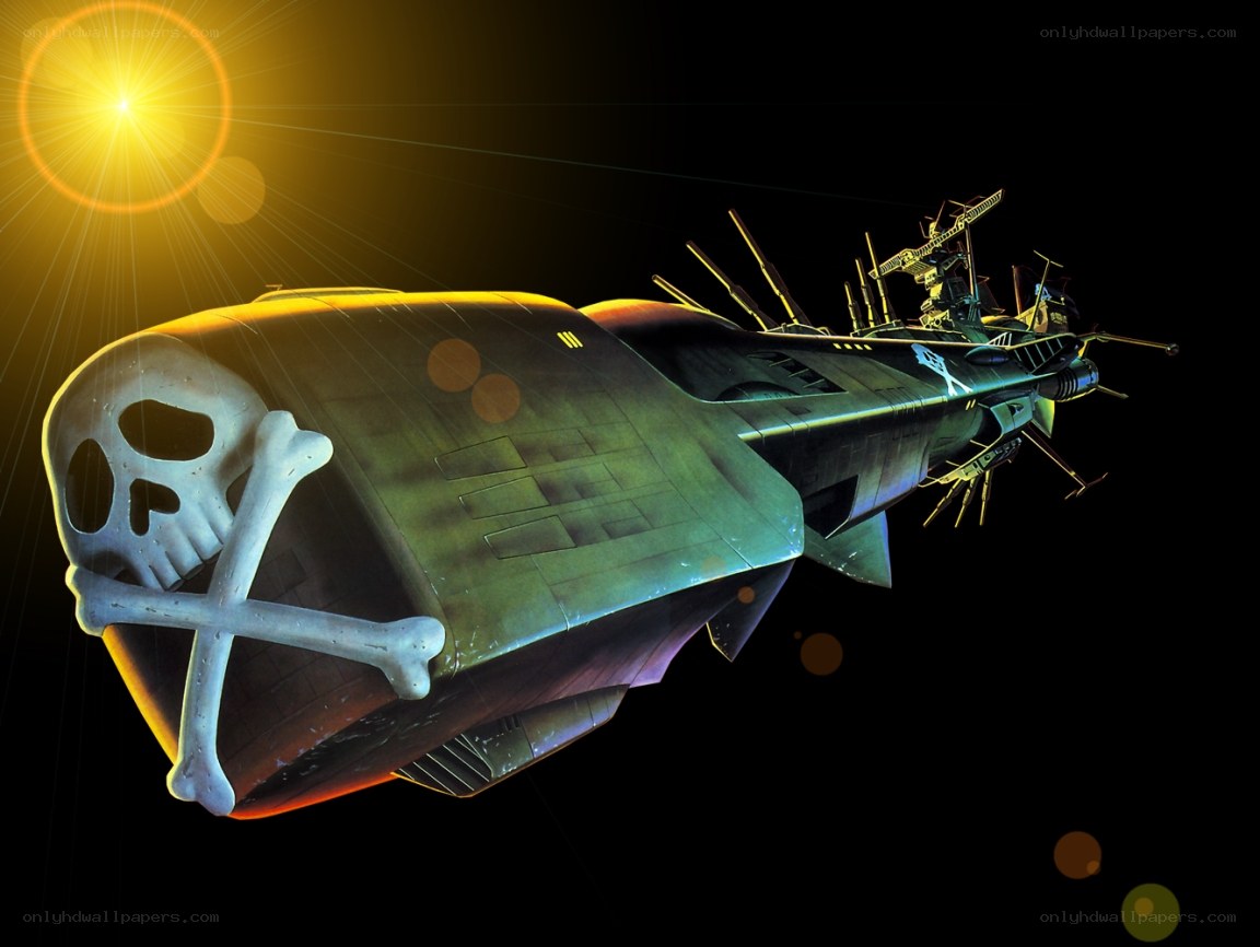 pirate spaceship in space