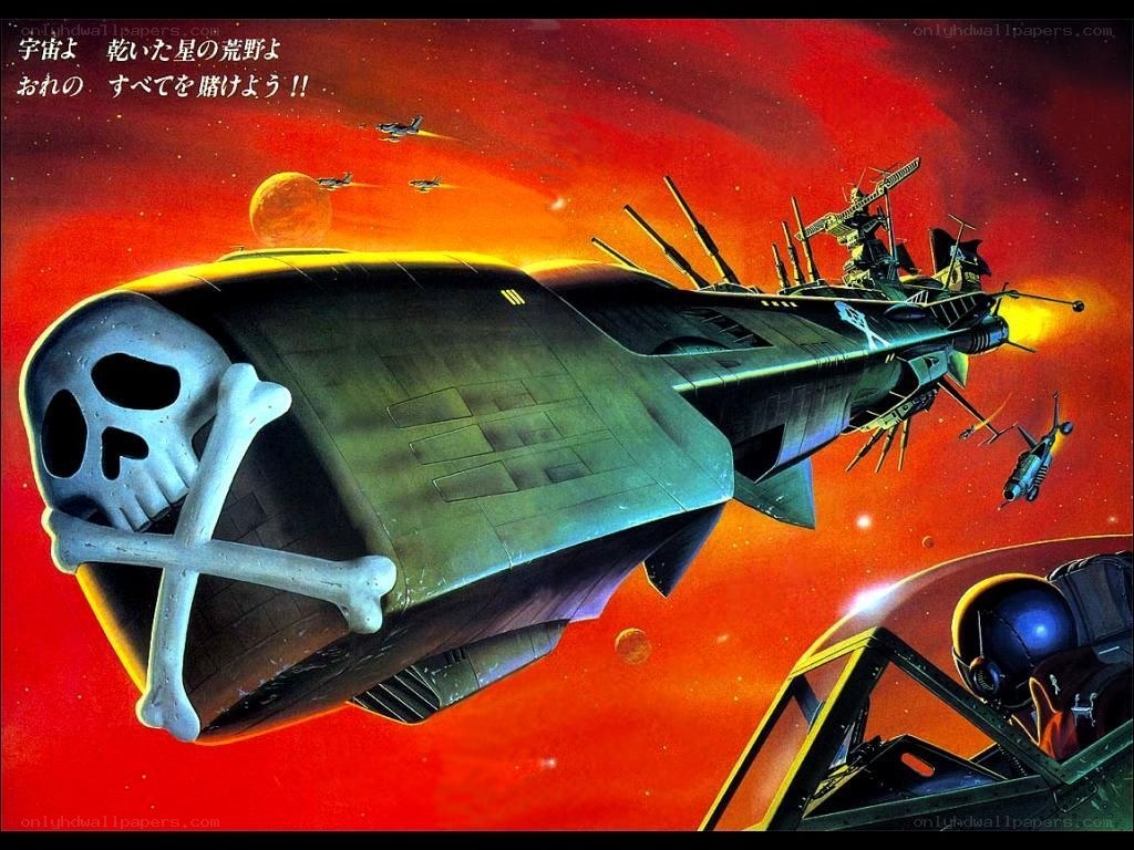 Pirate spaceship in space battle
