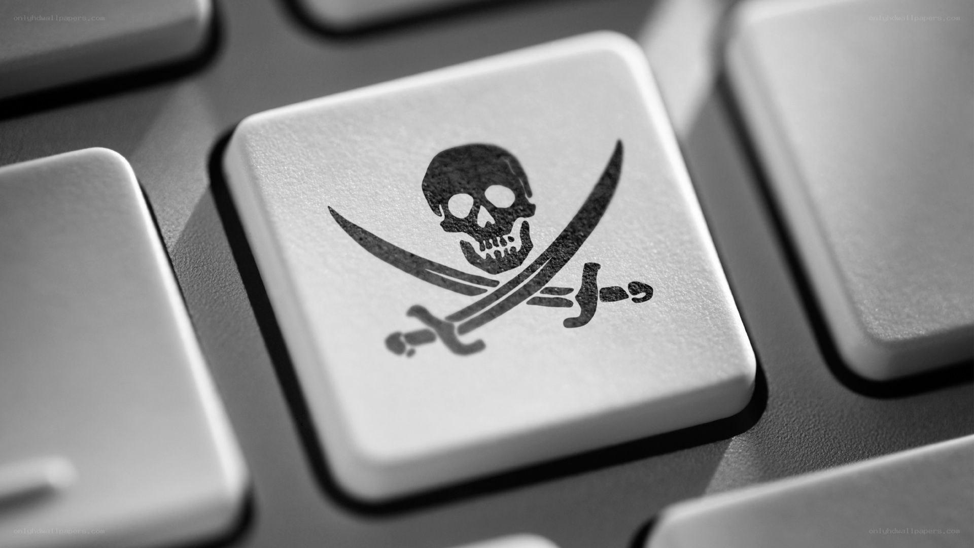 pirate symbol on keyboard key