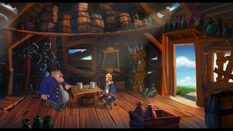 Pirate tavern scene