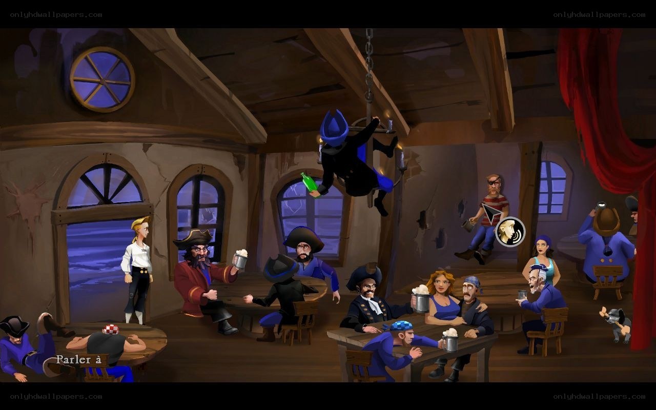 Pirate tavern scene