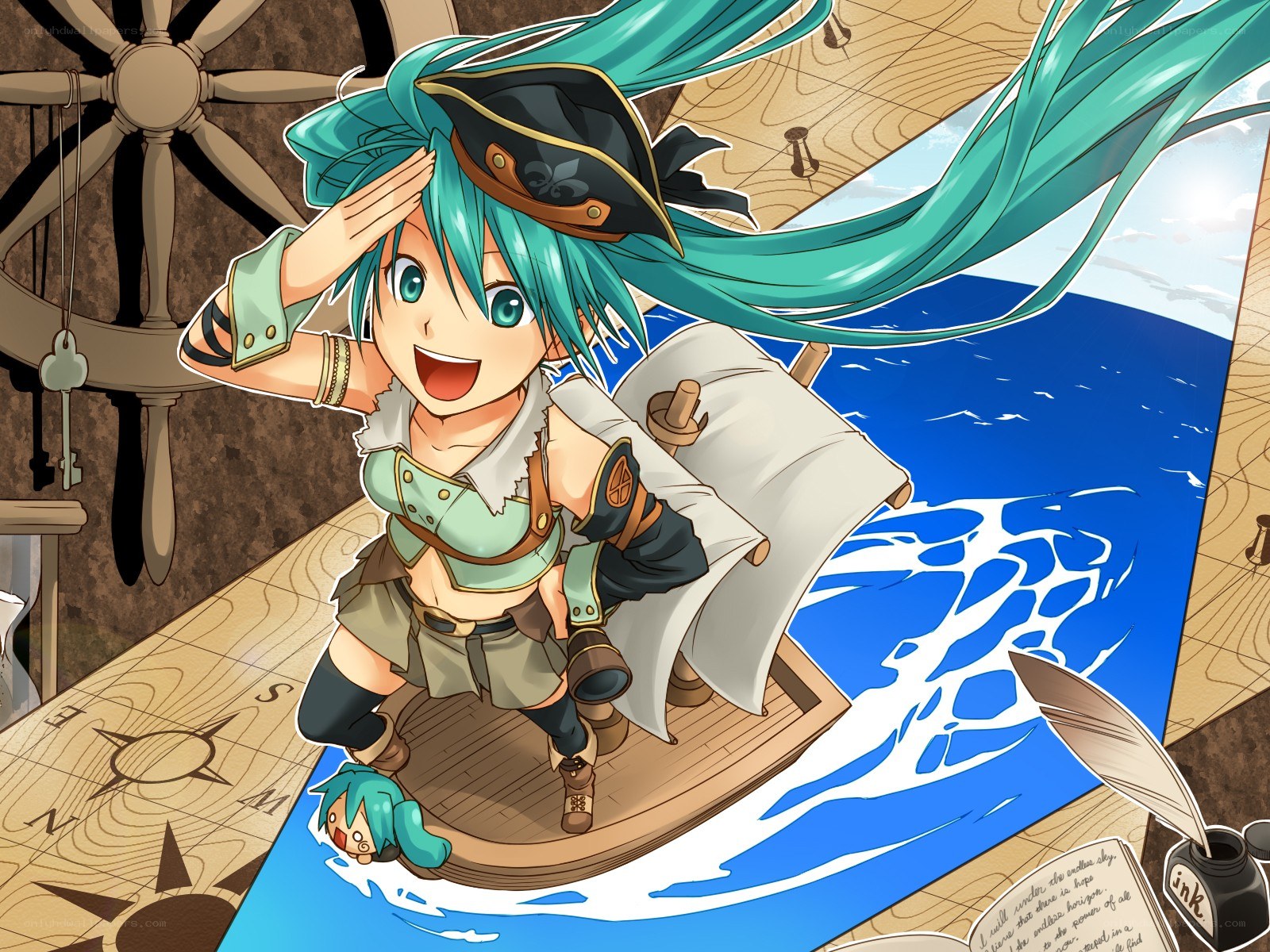 pirate-themed anime character