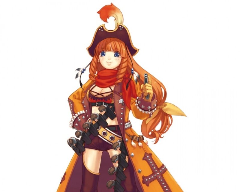 pirate-themed anime character