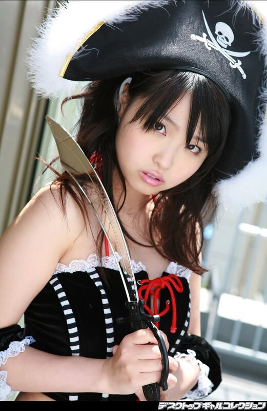 Pirate-themed cosplay photo
