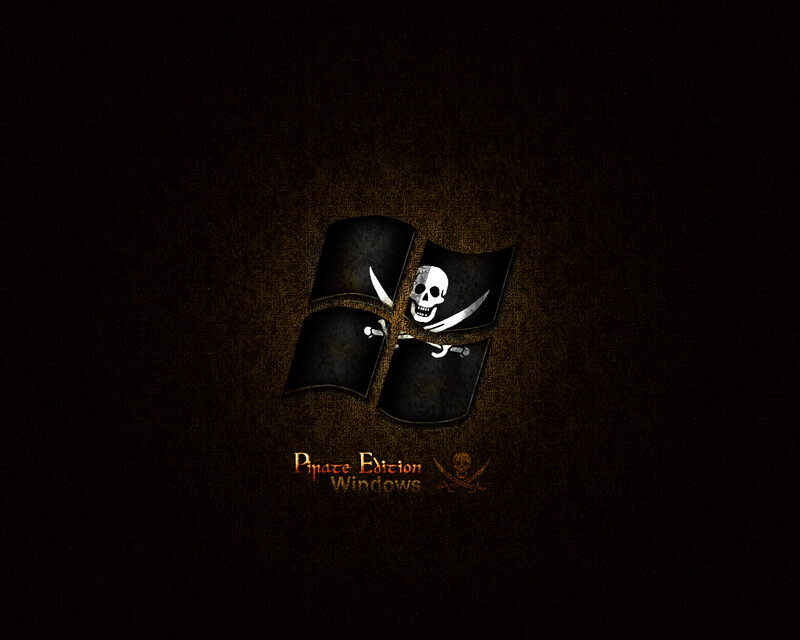 Pirate-themed Windows Logo