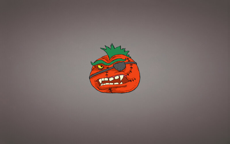 pirate tomato character