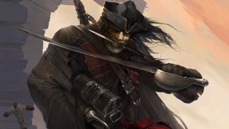 pirate warrior with sword