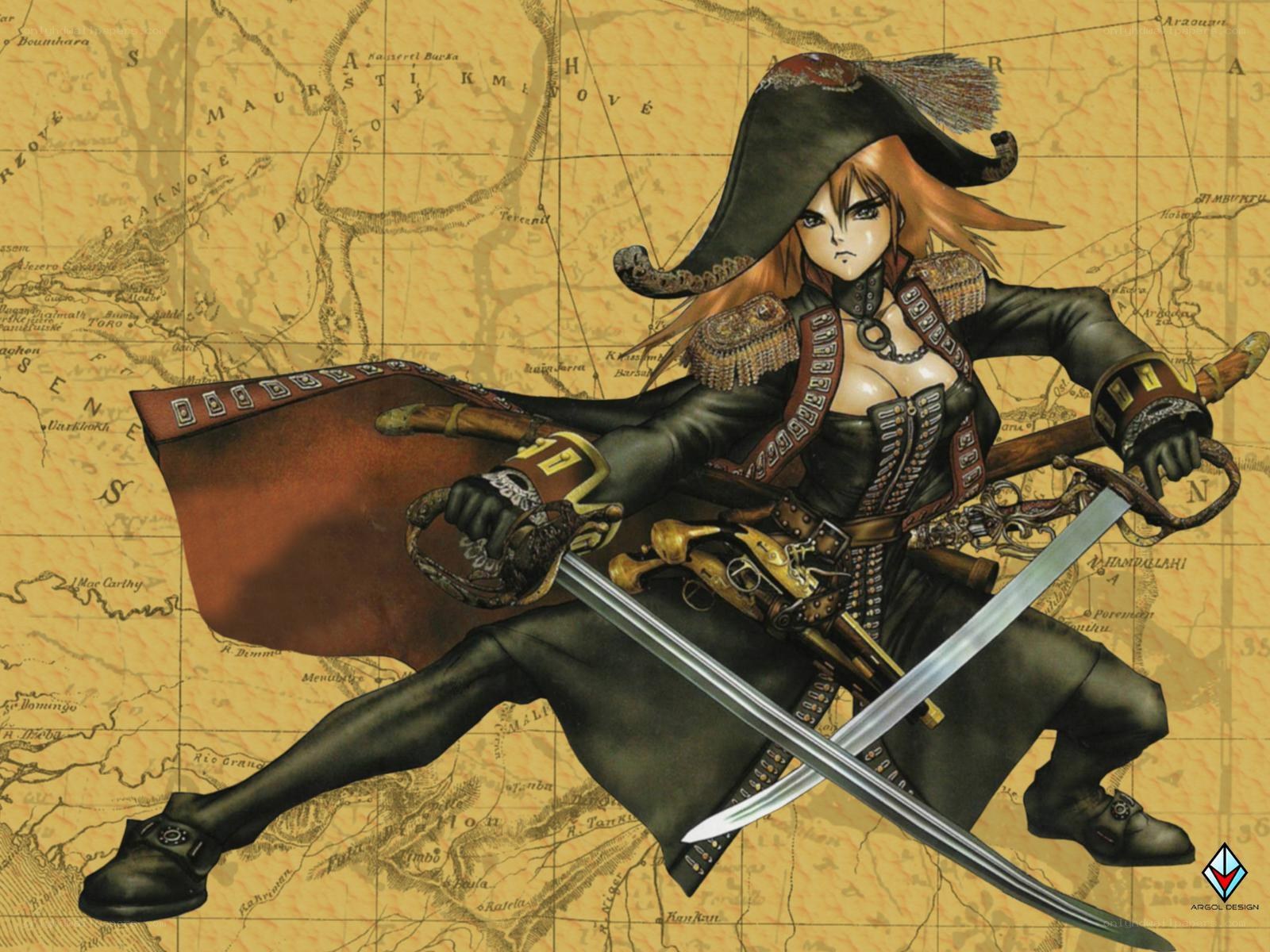 pirate warrior with swords