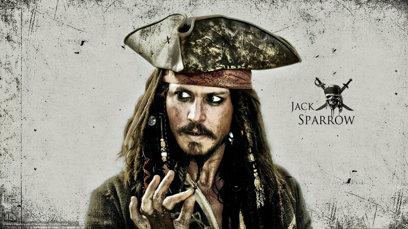 Pirate with Dreadlocks — Gray