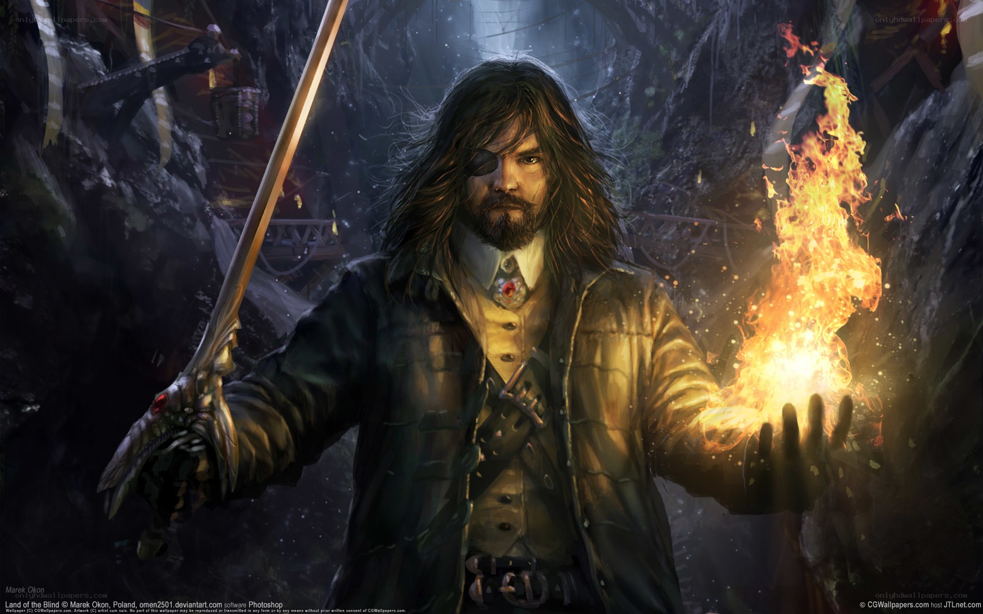 Pirate with fire magic