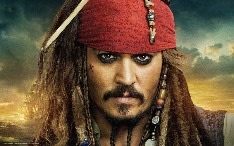 Pirate with Red Bandana — Dramatic