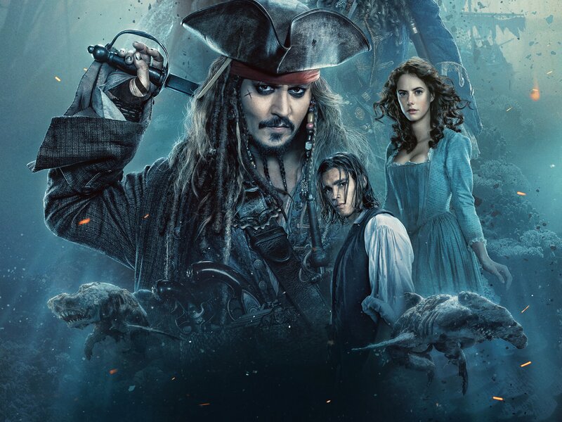 Pirate with Sword — Blue, Dramatic