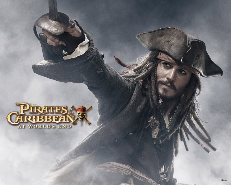 Pirate with Sword — Gray