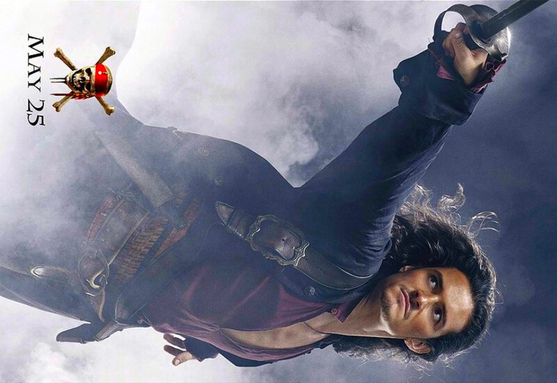 Pirate with sword in smoke