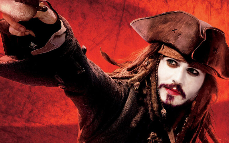 Pirate with White Face Paint