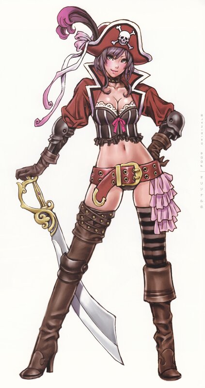pirate woman character art