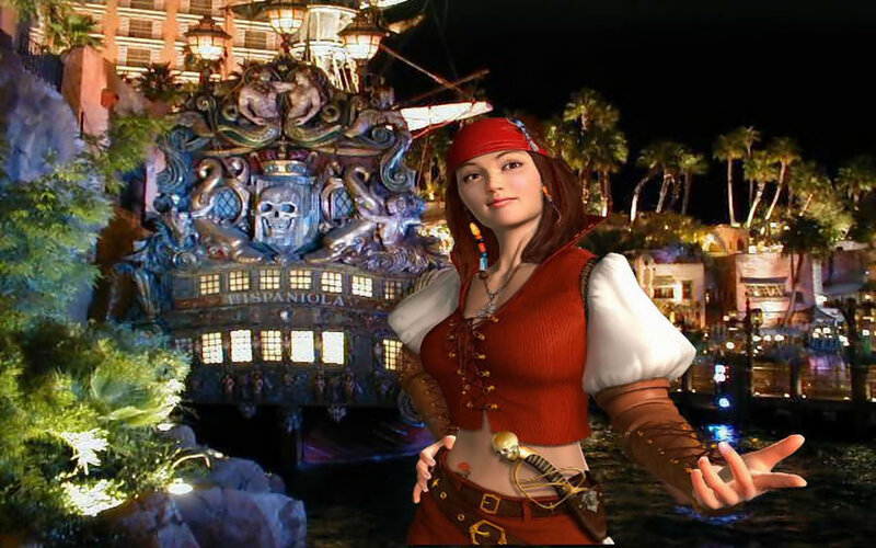 Pirate Woman in Red