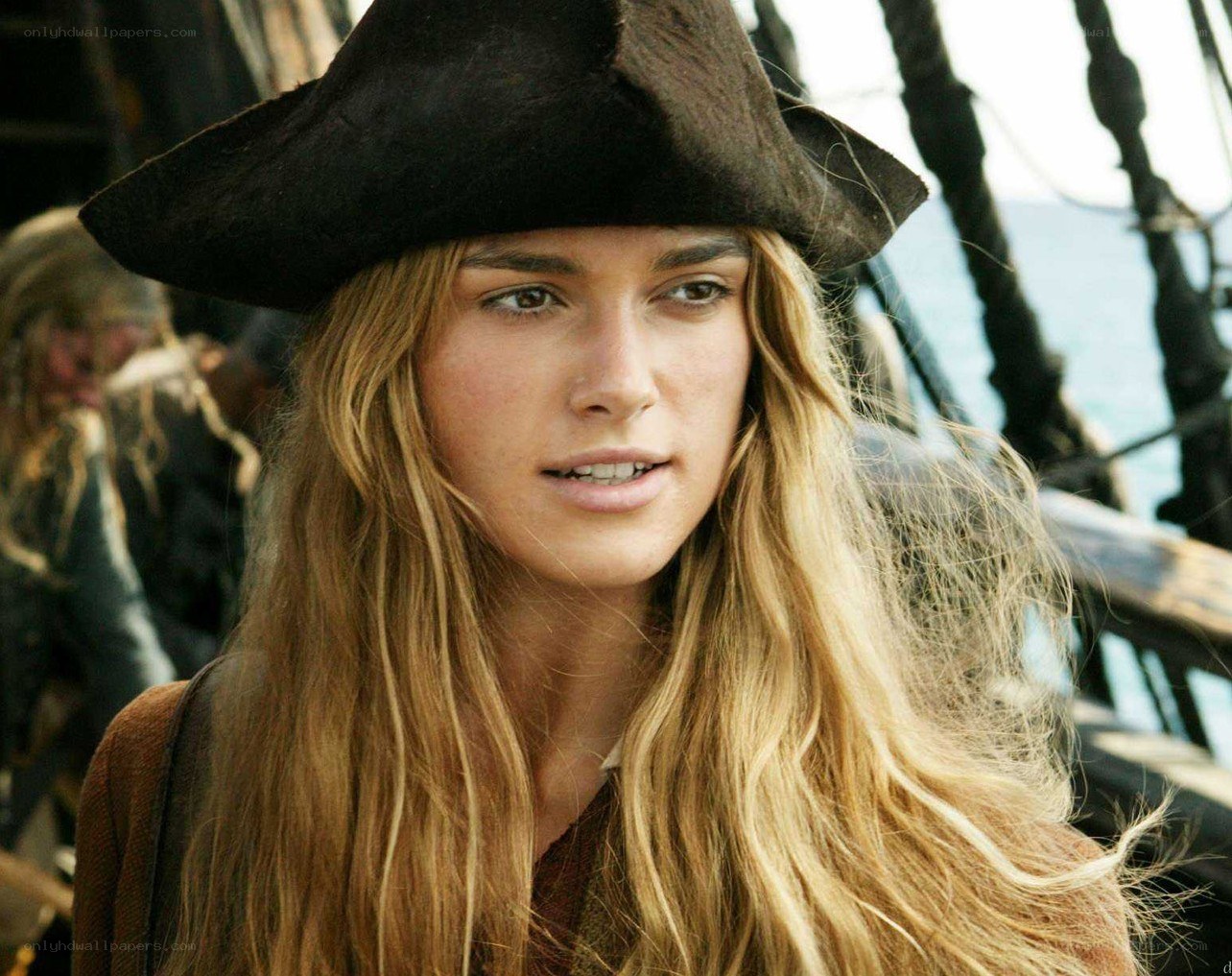 pirate woman on ship deck
