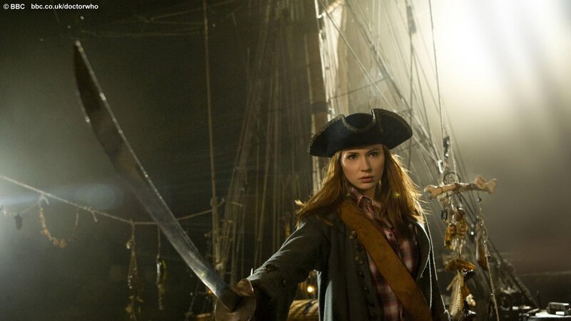 pirate woman on ship deck