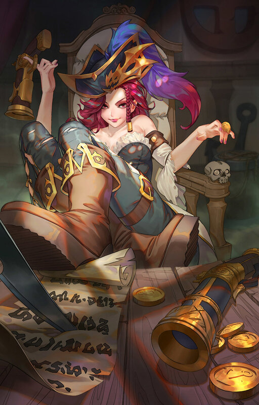 Pirate Woman with Hat