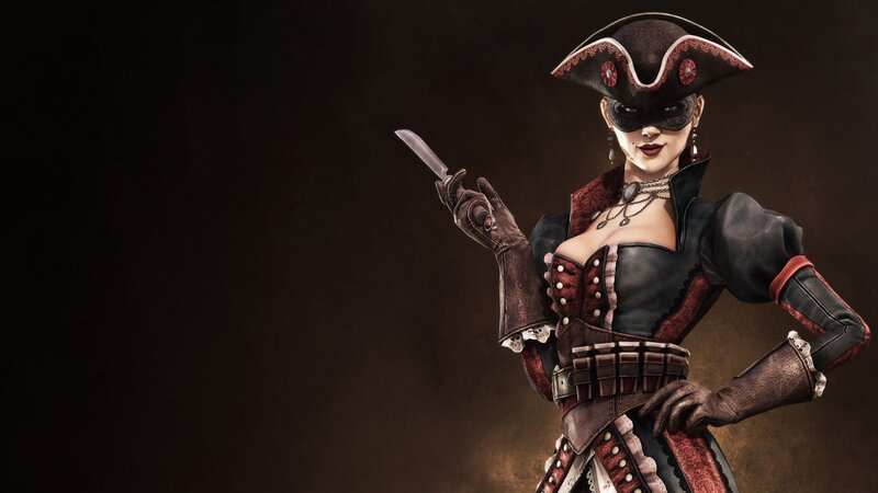 pirate woman with knife