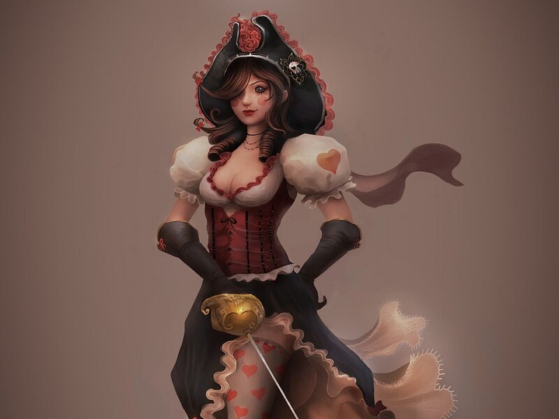 pirate woman with sword