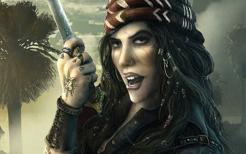 pirate woman with sword