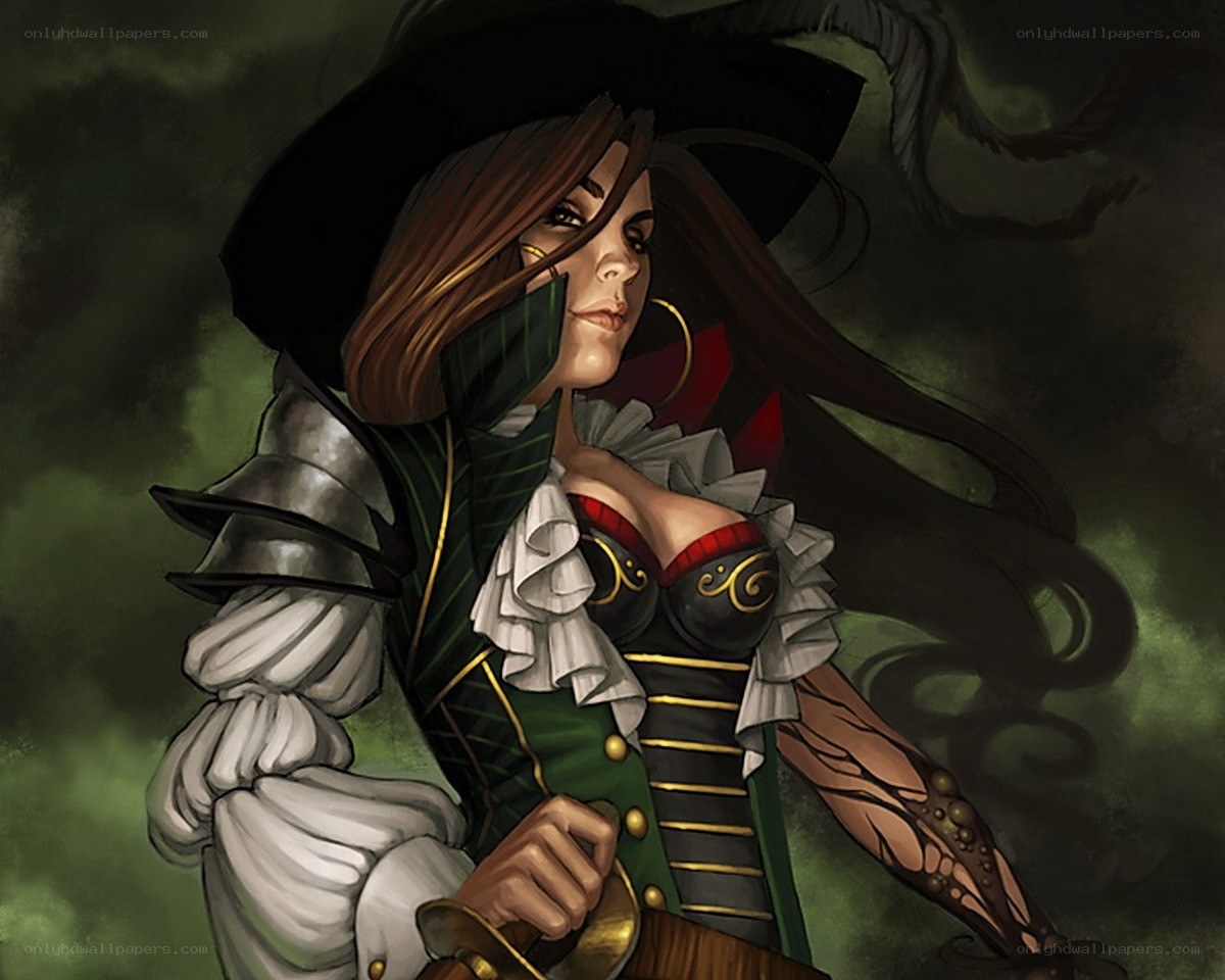 pirate woman with sword
