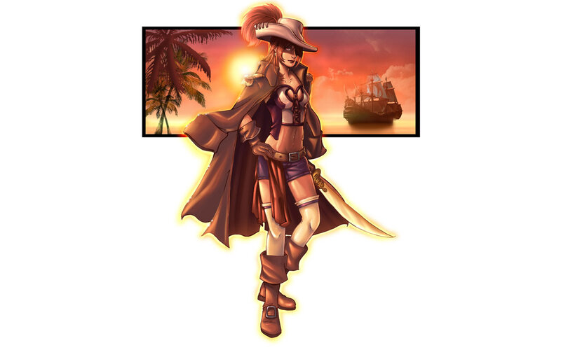 pirate woman with sword