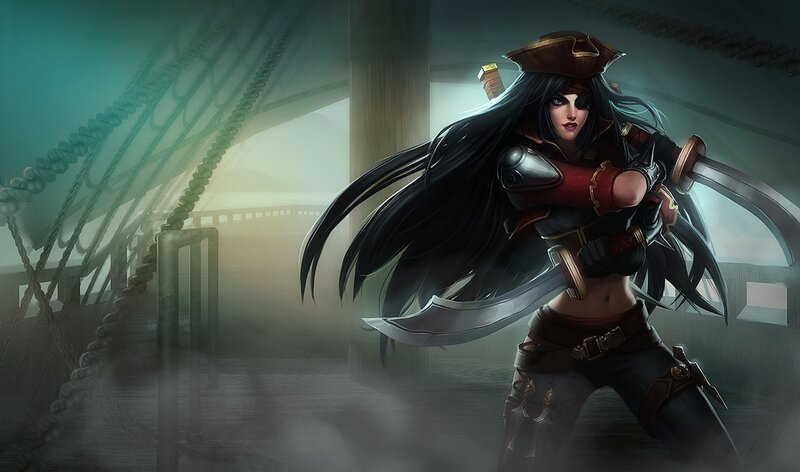 pirate woman with swords