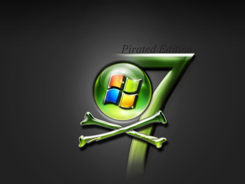 Pirated Windows 7 logo